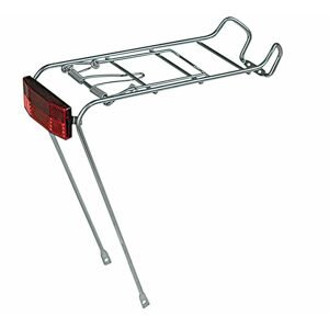 Zadný nosič na 28" bicykle, strieborný