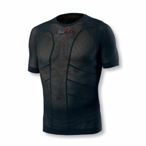 BIOTEX Cyklistické tričko s krátkym rukávom - SUN MESH - čierna XS-S