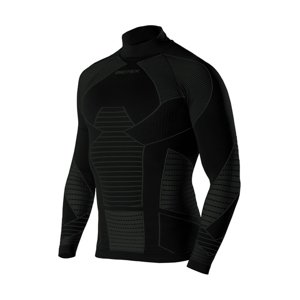 BIOTEX Cyklistické tričko s dlhým rukávom - ICEBREAK - čierna/šedá