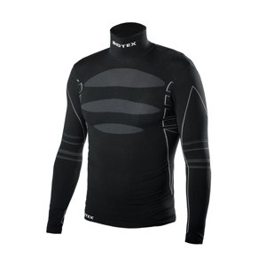 BIOTEX Cyklistické tričko s dlhým rukávom - BIOFLEX WARM - čierna