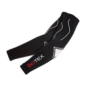 BIOTEX Cyklistické návleky na ruky - SEAMLESS - biela/čierna