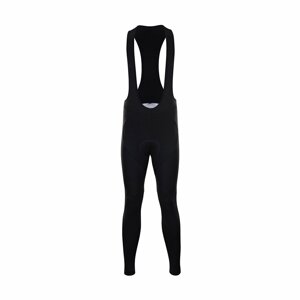 HOLOKOLO Cyklistické nohavice dlhé s trakmi - WINTER  - čierna 3XL