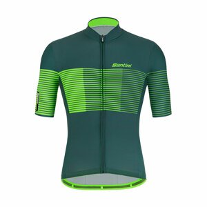 SANTINI Cyklistický dres s krátkym rukávom - TONO FRECCIA - zelená