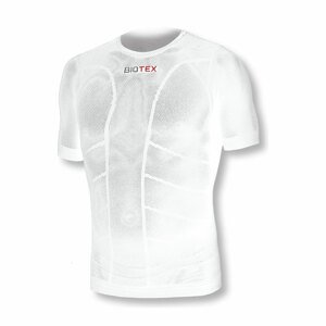 BIOTEX Cyklistické tričko s krátkym rukávom - SUN MESH - biela XL-2XL