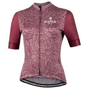 BIANCHI MILANO Cyklistický dres s krátkym rukávom - SOSIO LADY - fialová