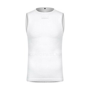 GOBIK Cyklistické tričko bez rukávov - LIMBER SKIN ICELANDI - biela L-XL