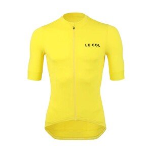 LE COL Cyklistický dres s krátkym rukávom - PRO JERSEY II - žltá