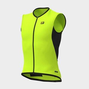 ALÉ Cyklistická vesta - CLIMA PROTECTION 2.0 - čierna/žltá L