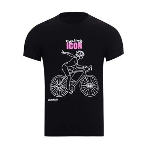 NU. BY HOLOKOLO Cyklistické tričko s krátkym rukávom - ICON LADY  - čierna S