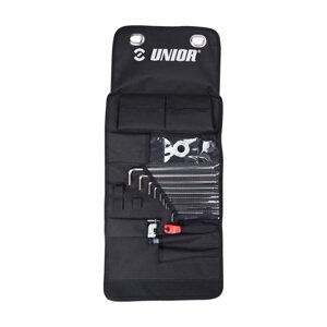 UNIOR sada náradia - TOOL ROLL SET - strieborná/čierna