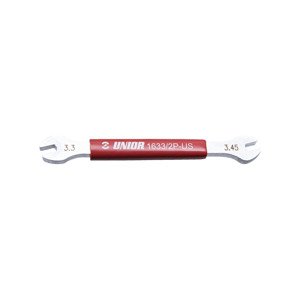 UNIOR kľúč - SPOKE WRENCH 3,3 x 3,45 - červená