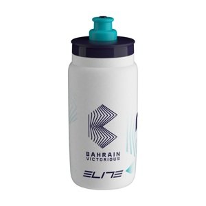 ELITE Cyklistická fľaša na vodu - FLY 550 BAHRAIN VICTORIOUS 2025 - biela/modrá