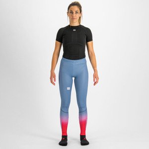 SPORTFUL legíny - APEX - svetlo modrá/červená L