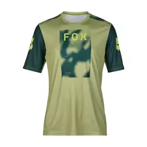 FOX Cyklistický dres s krátkym rukávom - RANGER RACE TAUNT - zelená