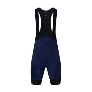 HOLOKOLO Cyklistické nohavice krátke s trakmi - ELITE - modrá/čierna 2XL
