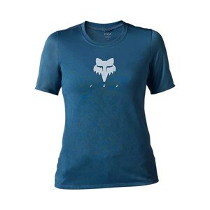 FOX Cyklistický dres s krátkym rukávom - RANGER TRU DRI LADY - modrá