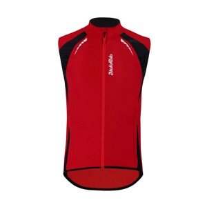 HOLOKOLO Cyklistická vesta - BREATH - červená/čierna 5XL