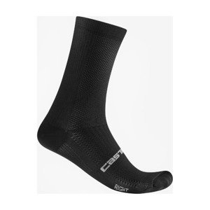 CASTELLI Cyklistické ponožky klasické - ESPRESSO 18 - čierna L-XL