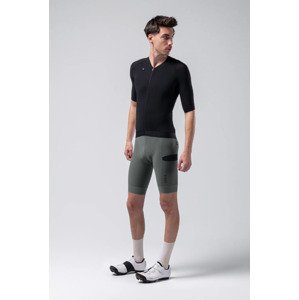 GOBIK Cyklistický dres s krátkym rukávom - CX SOLID - čierna 2XL