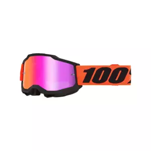 100% SPEEDLAB Cyklistické okuliare - ACCURI 2 - čierna/červená