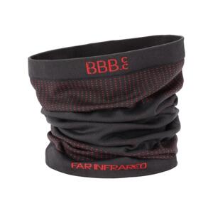 BBB Cyklistický nákrčník - NECKWARMER - červená/čierna UNI