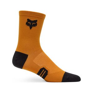 FOX Cyklistické ponožky klasické - 6" RANGER - hnedá S-M