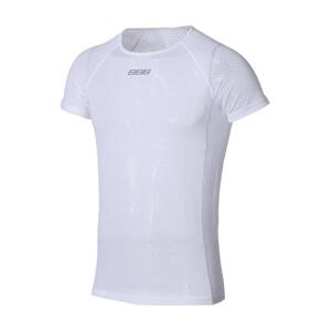 BBB Cyklistické tričko s krátkym rukávom - MESHLAYER - biela XS-S