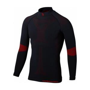 BBB Cyklistické tričko s dlhým rukávom - FIRLAYER - červená/čierna XS-S