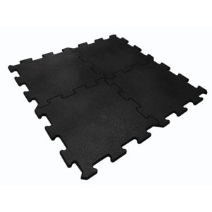 Gumová puzzle dlažba 100 x 100 x 2 cm čierná