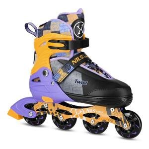 NA13810 ŽLTÉ VEL.L(39-42) KOLIESKOVÉ KORČULE NILS EXTREME L(39-42)