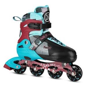 NA13810 MODRÉ VEL.L(39-42) KOLIESKOVÉ KORČULE NILS EXTREME L(39-42)