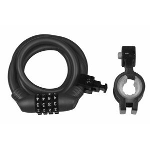 Cytec Zámek  Soft Spiral Cable Lock 4-code Veľkosť: Univerzálna veľkosť