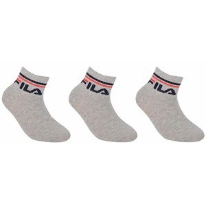 Fila Ponožky  Junior Quarter Plain 3P Veľkosť: 23-26 EUR
