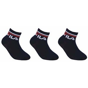 Fila Ponožky  Junior Quarter Plain 3P Veľkosť: 27-30 EUR
